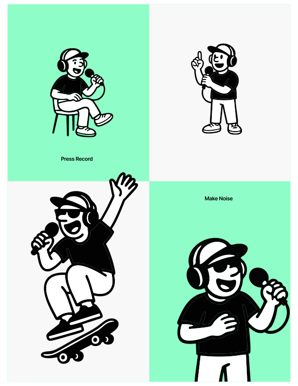 Podcastry Characters